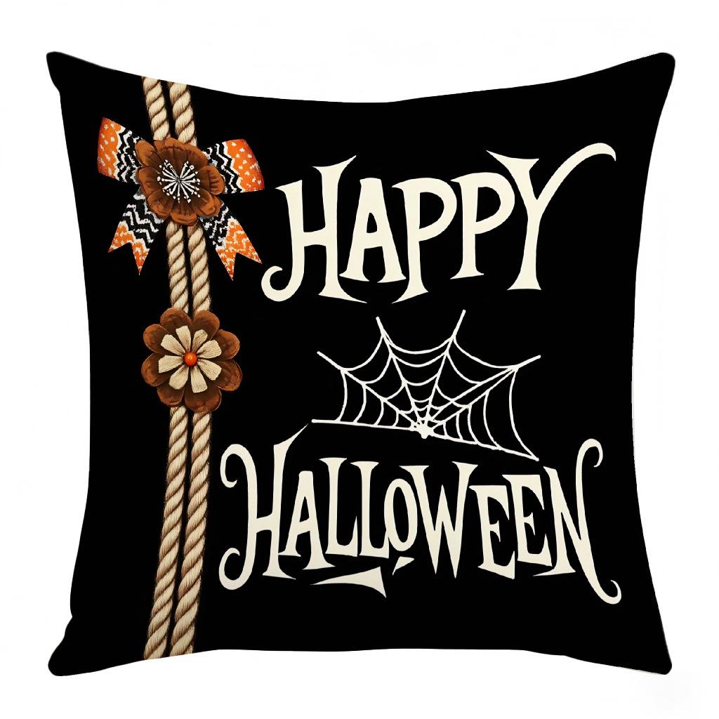 

New Halloween Pillow Cover Pumpkin Witch Sofa Living Room Pillow Cover Cushion Cover Premium Durable Quality Useful 45 * 45 (excluding core)