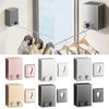 Multipurpose Retractable Clothesline Invisible Wire Rope Wall Mounted Clothes Line for Hanging Diapers and Socks