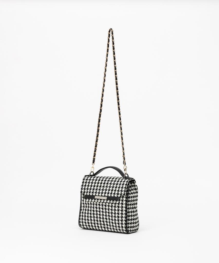 Jina In Ny Leather Chain Combo Crossbody Strap
