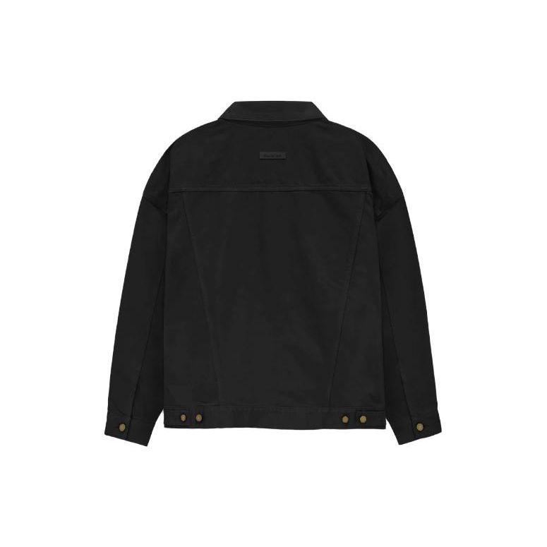 Fear of God Essentials Denim Jacket Jet Black Men Outerwear 202BT234270F