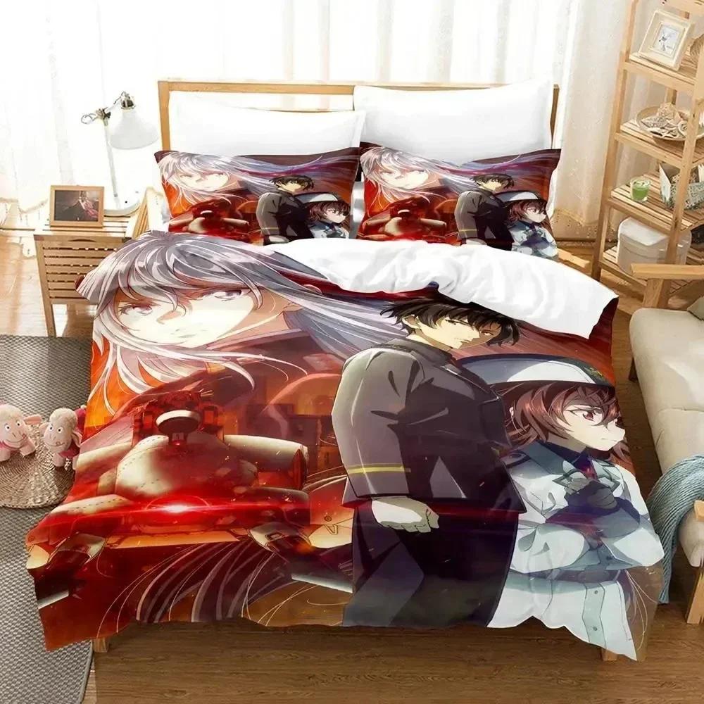 Anime 86 Eighty Six Bedding Set Printed Bed Set With Pillowcase Bed Duvet Cover Soft Queen King Size Bedclothes Home Boys Adult