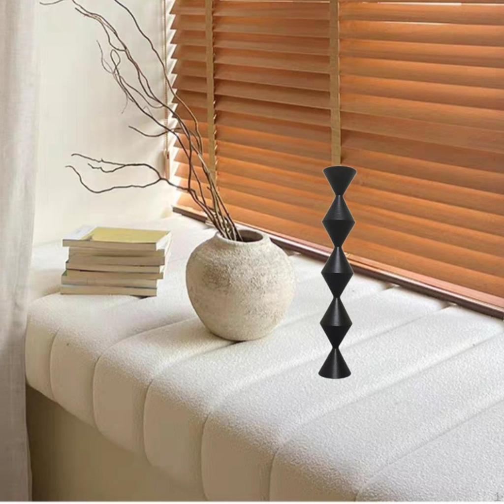 Wooden Taper Candle Holder Rustic for Festive Party Decor Sturdy Lightweight