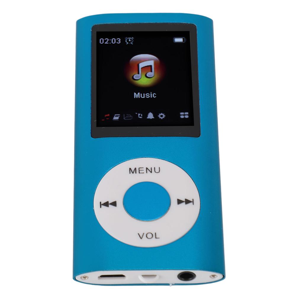 Portable MP3 Music Player 1.8inch TFT Screen HiFi Sound 7 Sound Effect Modes USB Rechargeable Digital Video Music Player