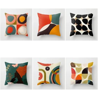 Capa de Almofada Decorativa para Sala de Estar Estilo Nórdico Moran Abstrato