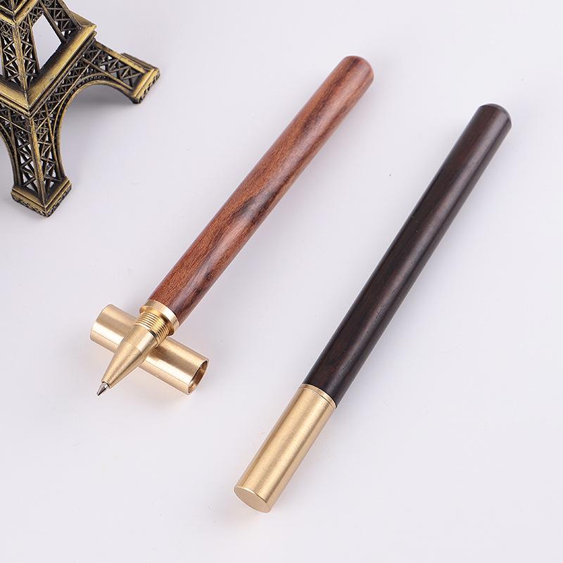 Rosewood Signature Sandalwood Ballpoint Pen with Brass & Laser Logo