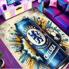 Football Club F.C Print Rug, Washable Floor Carpet, For Entryway Dorm Laundry Room Office Study, Home Decor Birthday Christmas Gift