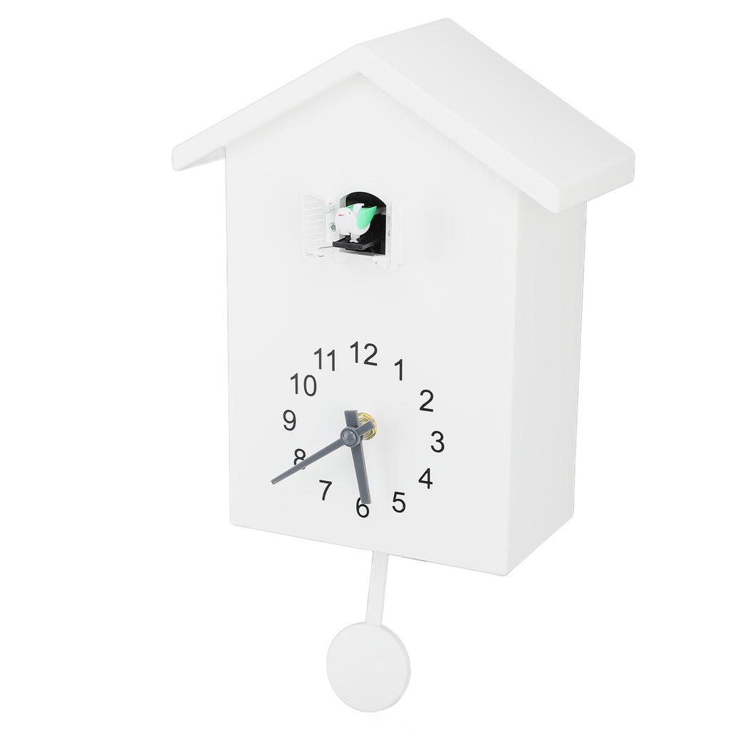 Bird House Wall Clock Bird Voice Call Nordic Bird House Wall Hanging Clock for Bedroom Living Room