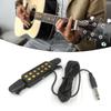 Acoustic Guitar Pickup Folk Guitars Punching Free Bayonet 12 Hole Magnetic Black