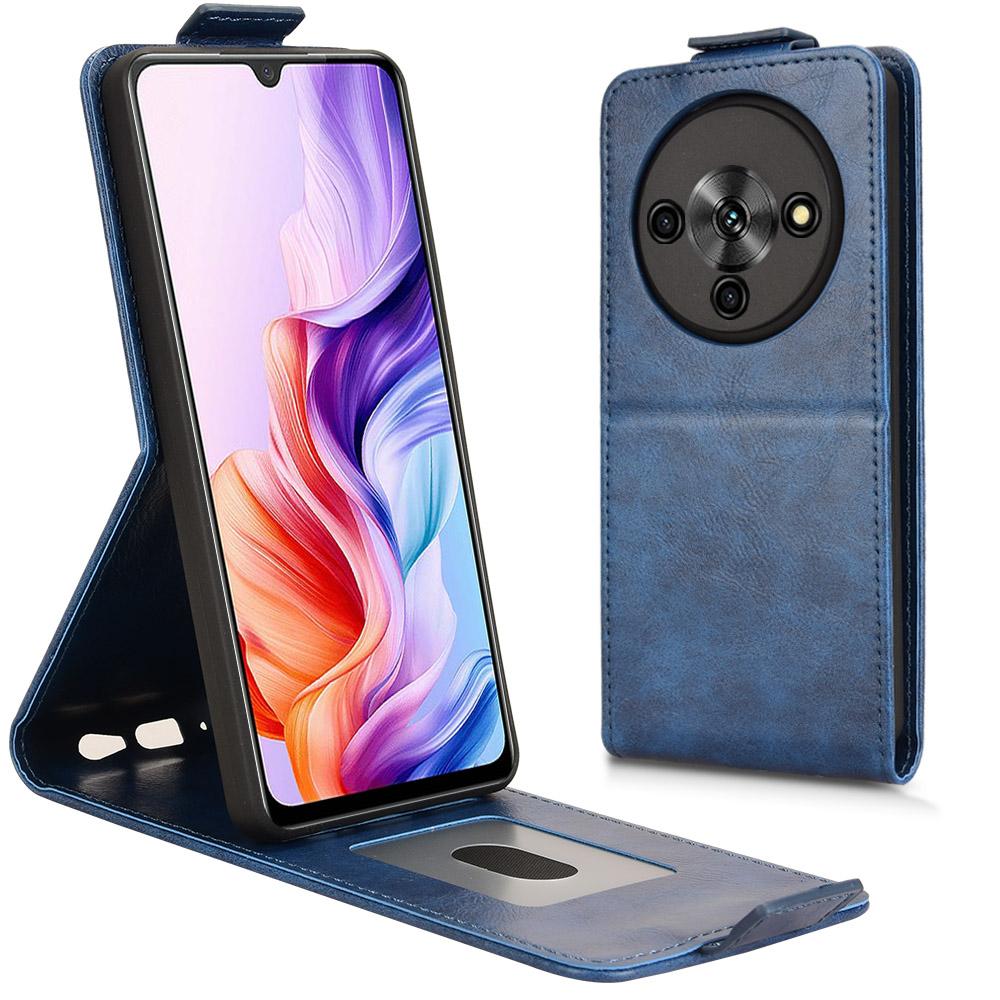 For ZTE Blade A76 5G Stand Case Magnetic Clasp Vertical Flip Leather Phone Cover with Card Holder