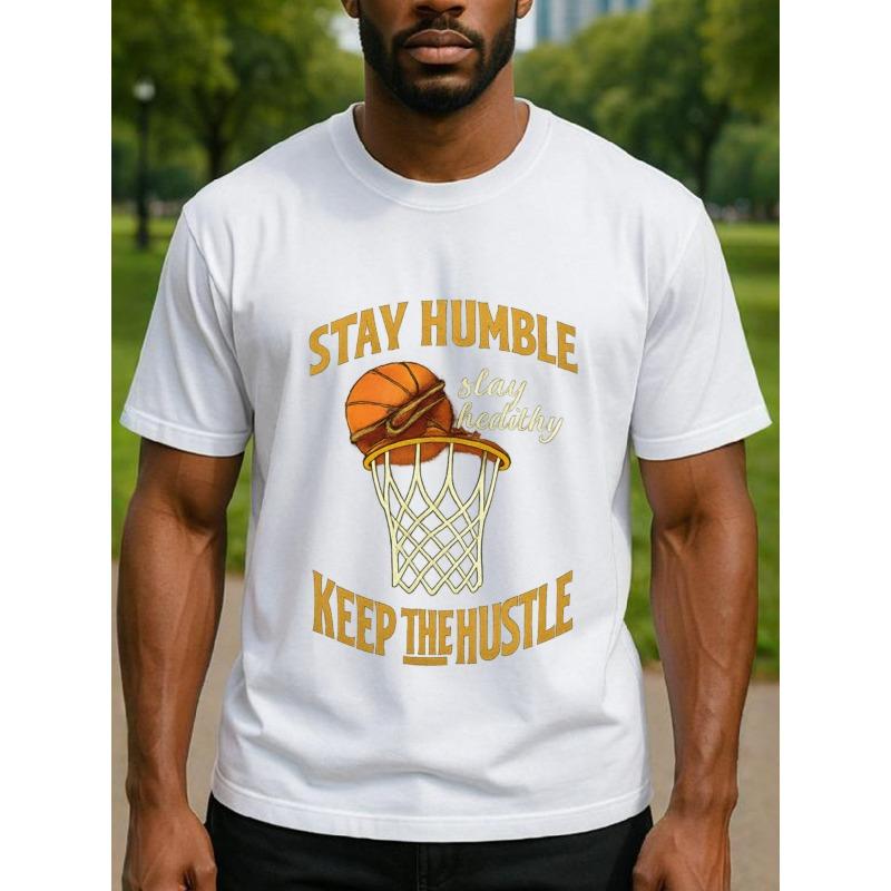 Европейские размеры Стритбол, Зал Отношение Библия Мужская Футболка с принтом, Короткий рукав, Обычный, Впитывающая пот и быстросохнущая Спортивная футболка S