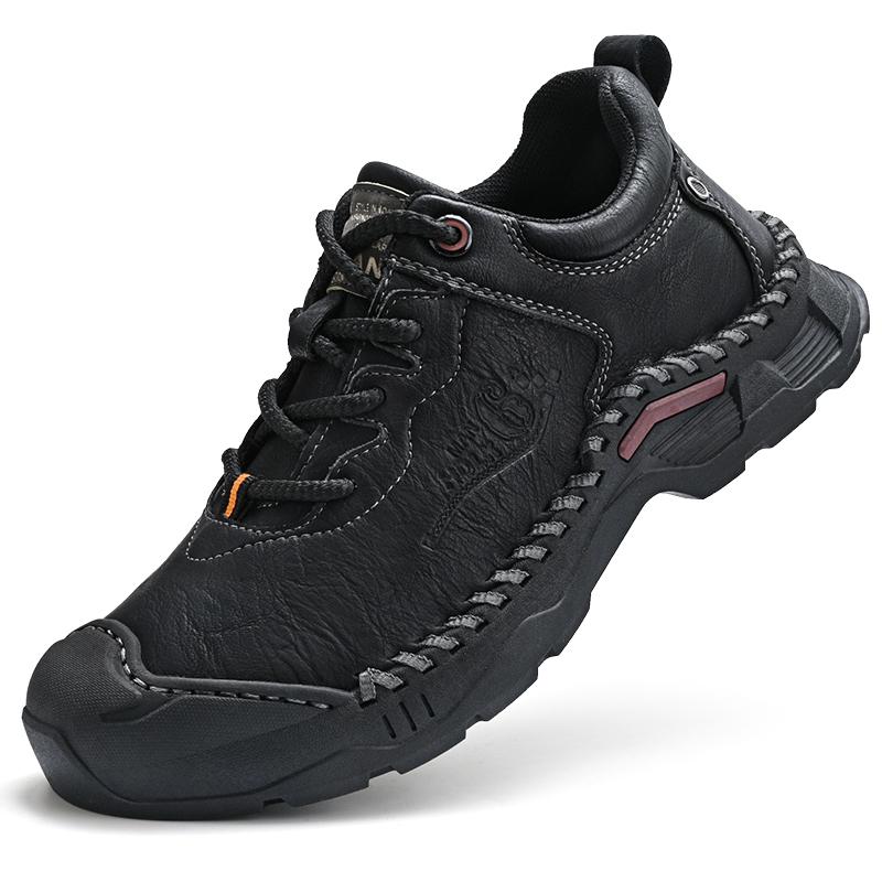 

Ретро обувь из коровьей кожи больших размеров Мужские лоферы Ручная работа Повседневная кожаная обувь Мокасины Мужские туфли на плоской подошве 48 чёрный