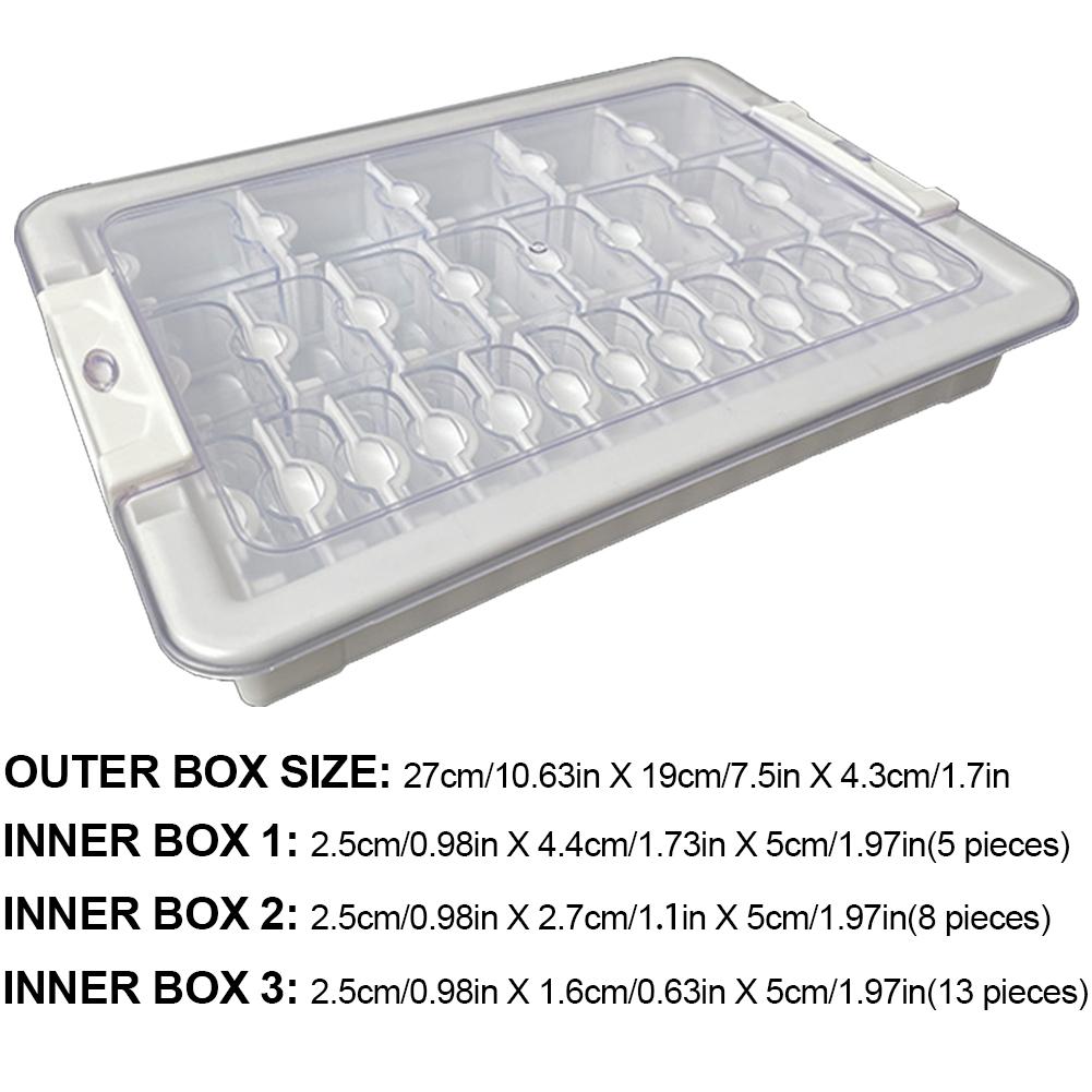 15/26/39 Grids Diamond Art Bead Box Diamond Painting Embroidery Storage Box 5D Beads Organizer for Diamond Painting Accessories