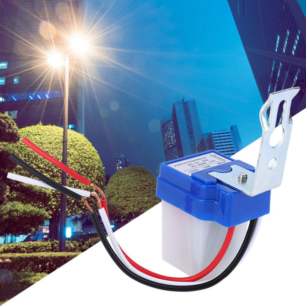 2 Pcs Automatic Light Switch Outdoor Street Photo Controlled Sensing Switch PhotoswitchAS 10A 220V AC220V