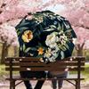1PC Floral Pattern Umbrella-8-Rib Reinforced Portable Folding Travel Suitable for All Seasons Outdoor Daily Use Is an Ideal Choice  -K0414