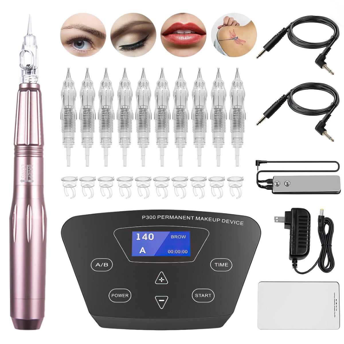 Ouwald Permanent Makeup Machine Tätoos Kit - Перманентный макияж бровей Tätoos Kit для бровей, губ, подводки для глаз - Перманентный макияж