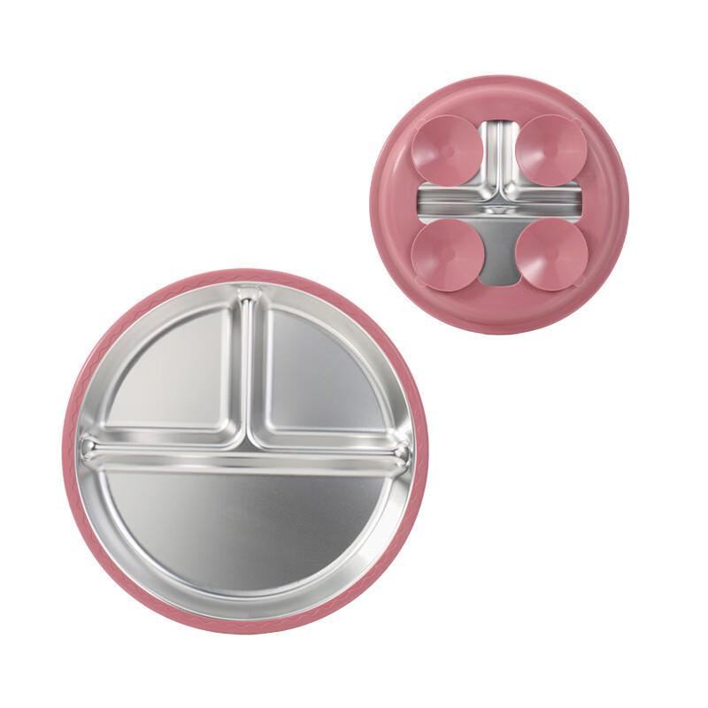 Children s Stainless Steel Dinner Plate with Silicone Insulation