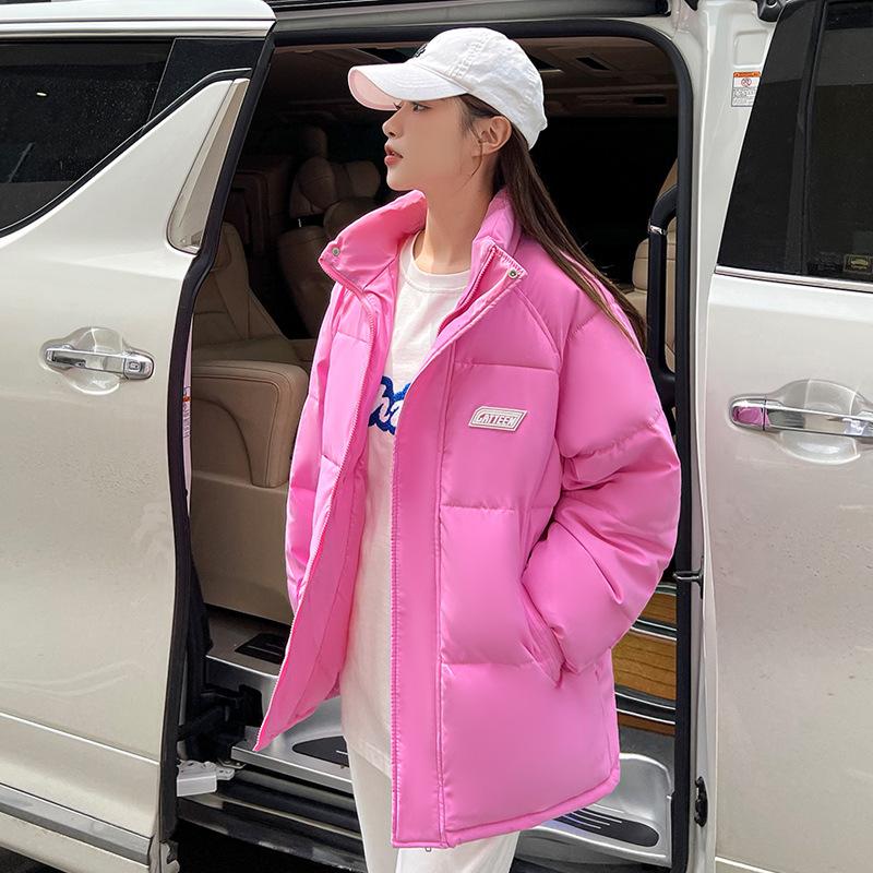 

Новая зимняя короткая дутая куртка, пуховик, короткая свободная утолщенная куртка-хлеб, женская M