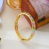 Double Layered Chinese Cloisonne Bangle Hollow Wire Enamel Art Jewelry Vintage Jewelry