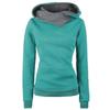 Spring Autumn Hoodies Women Tracksuit Solid Color Fashion Long Sleeve Pullovers Casual Warm Hooded Sweatshirts Tops Plus Size