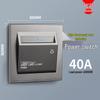 Universal 40A Card Power Switch for Hotels and Guesthouses