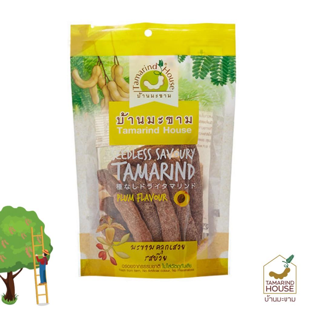 Tamarind House Smak tamaryndowca bez pestek o smaku śliwki / Kwaśno-pikantny / Słodko-kwaśny 90 g. x 1/3 szt. - tajska przekąska