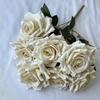 Rose Wedding Decor Artificial Silk Flowers With 7head Design For Bridal Ceremony And Photography