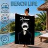 Custom Name Gojo Jujutsu Beach Towel Microfiber Beach Towel, Lightweight and Quick-Dry, for Summer Travel, Swimming Pool Gift