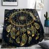 1Pc Dreamcatcher Print Flannel Blanket, High Quality Comfortable for All Seasons, Home Decor, Warmth and Comfort, Perfect for Christmas Gifts W92