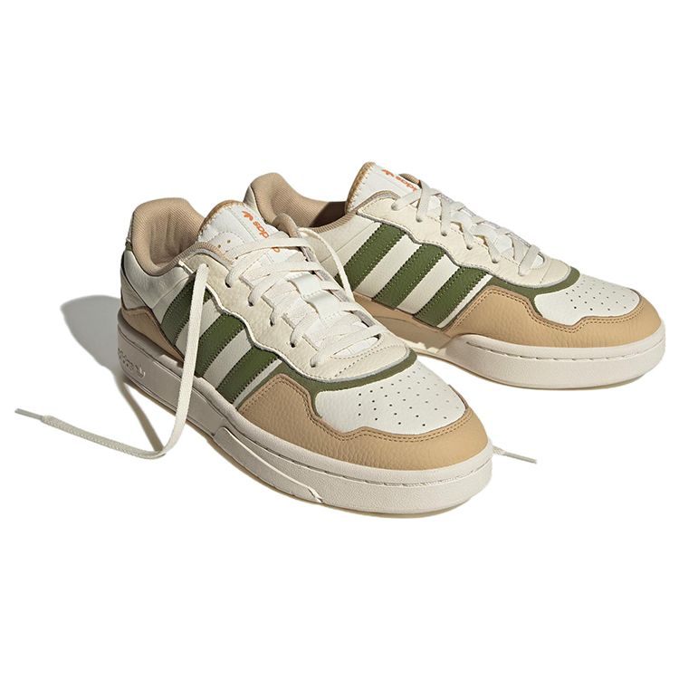 Adidas Originals Courtic Comfortable Non-Slip Low-Top Skate Shoes Unisex Sneakers Light-Green ID0567