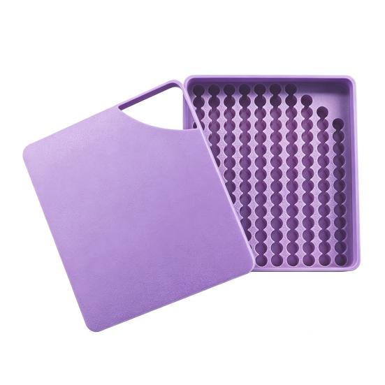 

Bead Sorting Tray 5mm Beads Picking Tray Time Saver Beads Organizer Tray for Melty Bead Crafting Reusable Mess-Free Efficient Bead Art Tool фіолетовий