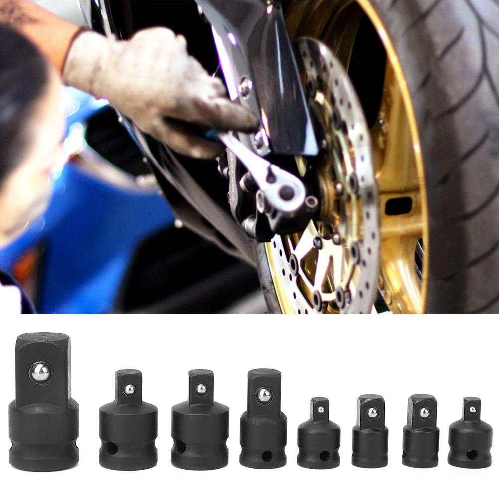 8 Stück Schwarz Stecknussadapter Reduzierstück CRV Schlagschrauber Konverter Set