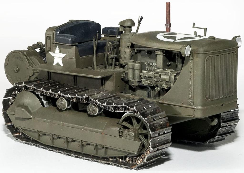 MiniArt US Military Tractor with Towing Winch and 3 Soldiers MA35225 Plastic Model 1/35