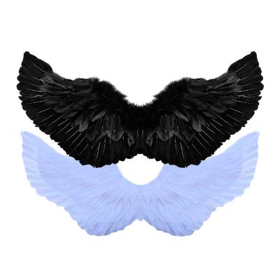 Erwachsene Federdekorationen Halloween COSPLAY Engel Schwarzer Engel Requisiten