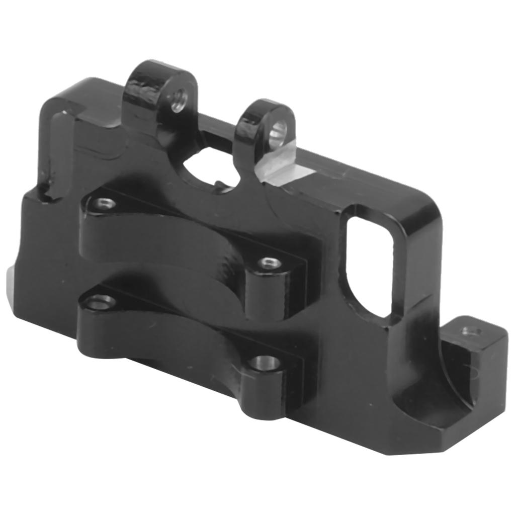 Aluminium Steering Gear Fixed Mount Servo Mount Bracket for Axial SCX24 90081 1 24 RC CarBlack