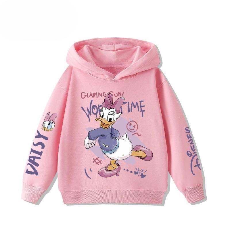 

Children s Donald Duck Cartoon Printed Sportswear for Autumn and Winter, Warm and Casual, Fashionable and Cute Sports Hoodie 140