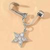Easy to Wear Navel Clip No Piercing Belly Button Clamp Accessory Easy Clip On Belly Rings for Fashionable Outfits