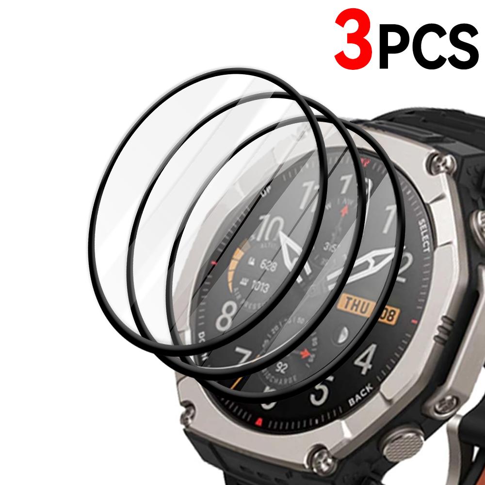 1-5pcs Flexible Pmma Composite Films for Amazfit T-REX Ultra 2 Full Coverage Watch Screen Protectors Not Glass for T-REX Ultra 2