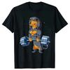 Fun Dachshund T-shirts for the summer of 2025, weightlifting, fitness and fashion short-sleeved y2k men's tops