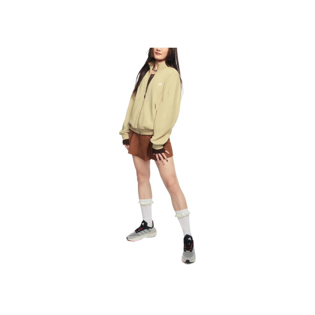 Adidas Sportswear Logo Print Jacket Women Outerwear Prairie-Brown IK3465