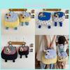 Adorable Animal Print Nylon Kids Backpack For Boys And Girls School Trip Travel Bag