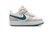 Nike Court Borough Abrasion Resistant Low top Skateboard Shoes Gray White Green Infant And Toddler BQ5453-017