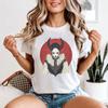 Horned Demoness Gothic Fantasy Womens T-Shirt Dark Art Style