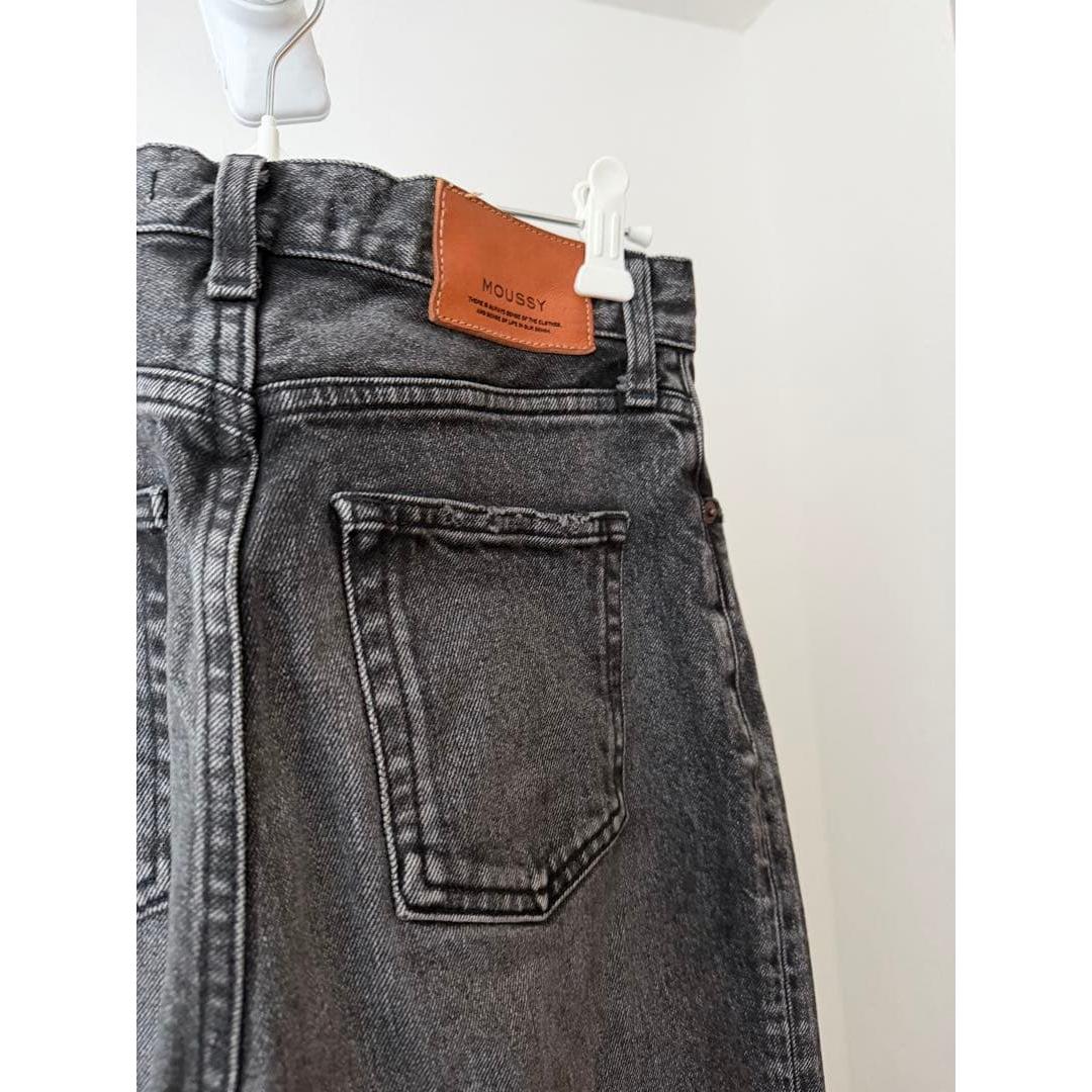 MOUSSY Gray Straight Flare Denim 26