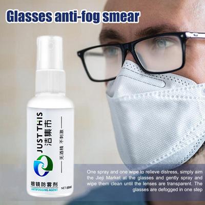 Motorrad Antifog-Folie Helm Glaco 60ml Antibeschlag-Spray Moto Mittel Regenschutzbeschichtung Windschutzscheibe Langanhaltendes Antibeschlag-Spray