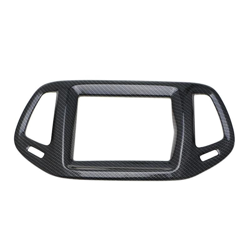 Color My Life Car Center Control Navigație Cerc Cover Trim Sticker pentru Jeep Compass 2017 2018