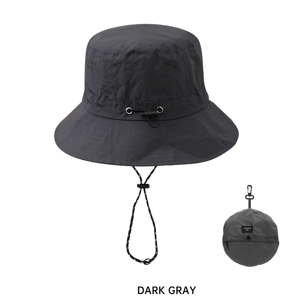 New Quick-dry Foldable Drawstring Waterproof Women Bucket Hats Men Cap Sunscreen Panama Sunhat Hiking Fishing Hat Fisherman Caps