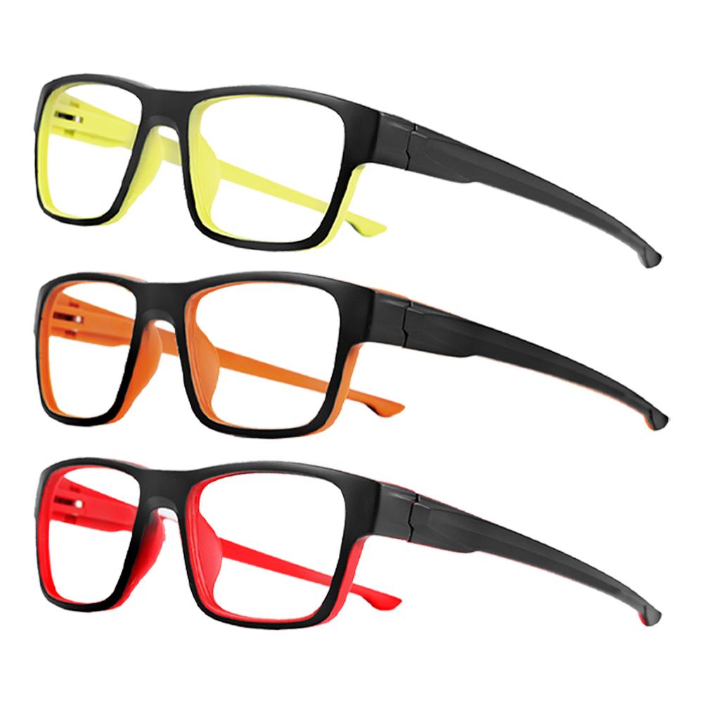 

3 шт. Очки для чтения с защитой от синего света, оранжево-красные очки для пресбиопии +100 до +300, очки для чтения для мужчин, женщин, для спорта 3.0