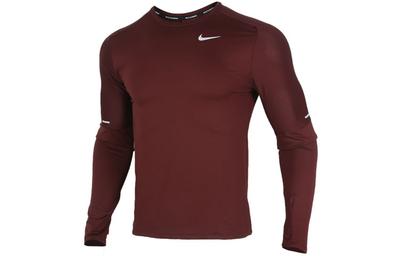 Running T Shirt Men's Maroon CU6072-624