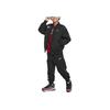Nike Jacket Long Sleeve Embroidered Pattern Casual Kids jackets Black HF7090-010