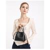 Vegetable Basket Bag Drawstring Bucket Bag Textured Commuter Versatile Shoulder Messenger Bag Women's Elegant Handbag